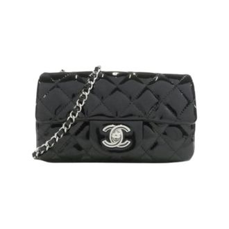 Chanel Pre-owned Vintage Schoudertas - Dames - Pre-owned - Zwart - Maat: ONE Size Leer