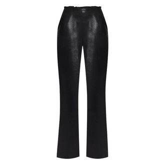 Diesel Wide Trousers, female, Black, Size: S Stylish Pants