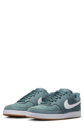 Nike Court Vision Low Top Sneaker in Mineral Slate/White at Nordstrom Rack, Size 11.5