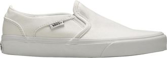 Vans Asher Slip-On Sneakers in True White Women Low-Top