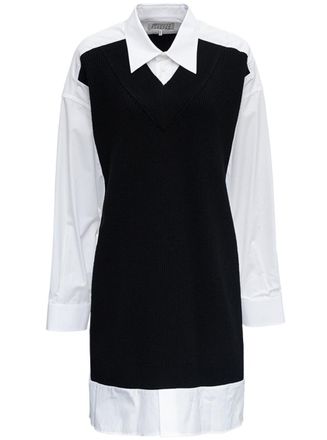 Maison Margiela BlackWhite Oversized Color Block Shirt