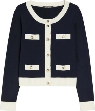 Pennyblack Truien & Vesten, Dames, Blauw, S, Boxy Fit Cardigan Art. Dacia