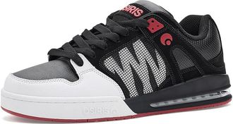 Osiris Pixel Mens Skate Shoes White/Black/Red : 10.5 D - Medium, Leather