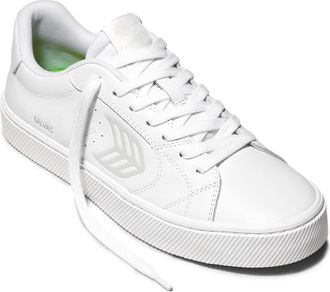 Cariuma Salvas Premium Leather Trainers, Comfortable Shoes for Women, Lightweight & Sustainable, Versatile Casual Footwear with 100% Vegan Insoles, Rubber Sol