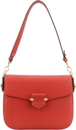 Pourchet Grand trotteur - Dames - Schoudertassen - Rood - ONE Size - Leer - Tassen