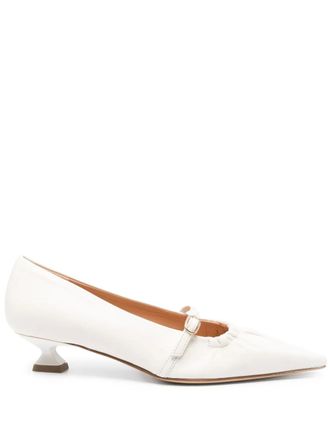 The Seller 35mm leather pumps - women - Calf Leather/Calf Leather/Calf Leather - 36 - White