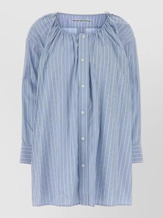 Alexander Wang poplin shirt dress embroidery long sleeves