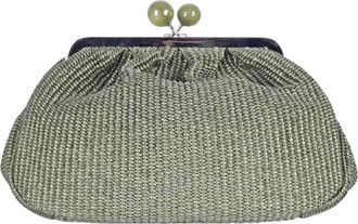Max Mara Clutches, female, Green, Size: ONE SIZE Borsa Pasticcino Medium Fortuna
