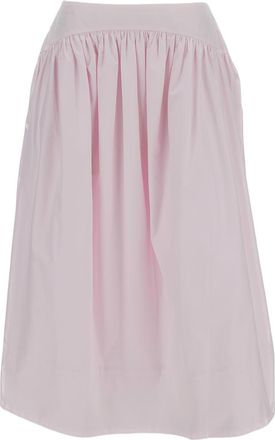 Simone Rocha Pink Babsque Cotton Basque Skirt