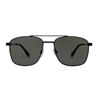 Ted Baker Chase Rechthoekige Zonnebril (Gunmetal)