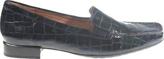 Gabor Patent Grijs Krokodil Dames Mocassins - Dames - Loafers - Grijs - 40 1/2 EU - Leer - Schoenen