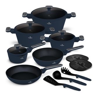 Berlinger Haus Berlinger Haus Juego De Cocina 15 Piezas Fabricadas En Aluminio Forjado Antiadherente Titanpro. Inducci&oacute;n Turbo, Apto Para Todas Las Cocinas, De La Co