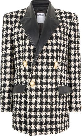 Moschino Dubbelrijige Blazer - Dames - Blazers - Veelkleurig - S - Wol - Jassen