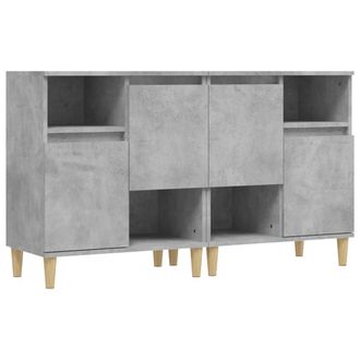 Berkfield Home Sideboards 2 pcs Concrete Grey 60x35x70 cm Engineered Wood | Size: 60 x 35 x 70 cm