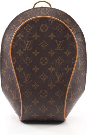 Louis Vuitton Monogram Brown Coated Canvas Leather Backpack (Pre-Owned)