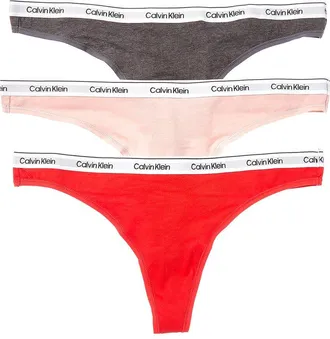Calvin Klein 3Pk Modern Logo Thong
