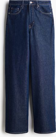 H&M Feather Soft Super Wide Ultra High Jeans - Blue