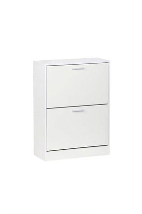 Regalos Miguel Zapateros - Mueble Zapatero 2 Niveles Piro - Blanco