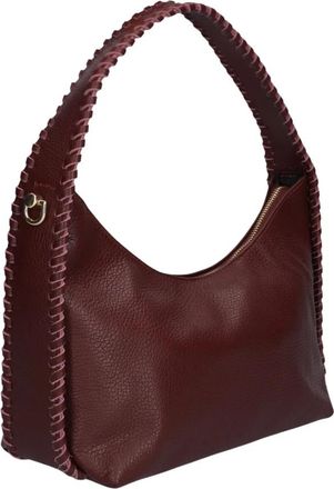 Notre-V Iris Classic Grain - Dames - Schoudertassen - Rood - ONE Size - Tassen