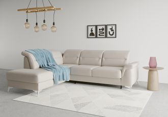 Sit&more Ecksofa &raquo;Sinatra L-Form&laquo; mit Ottomane, optional mit Kopfteilverstellung und Armteilfunktion