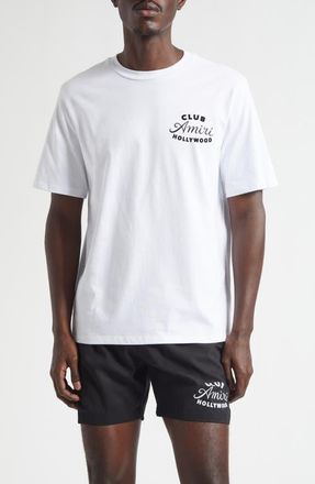Amiri Club Amiri Graphic T-Shirt in White at Nordstrom, Size Xx-Large