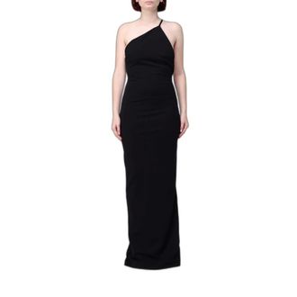 Solace London Alexandra Abito Lungo Monospalla - - Dresses - Donna - Nero - M