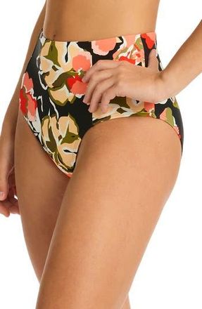Sea Level Australia Juniper Panelled High Waist Bikini Bottoms in Black at Nordstrom Rack, Size 8 Us / 12 Au