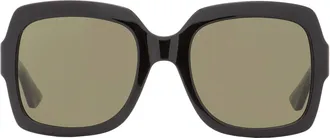 Gucci GG0036SN Square Acetate Sunglasses - Black