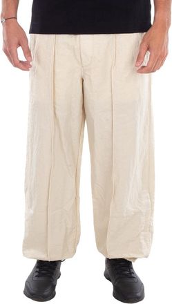 Burberry Wide-Leg Crinkle Sweatpants, Size X-Small