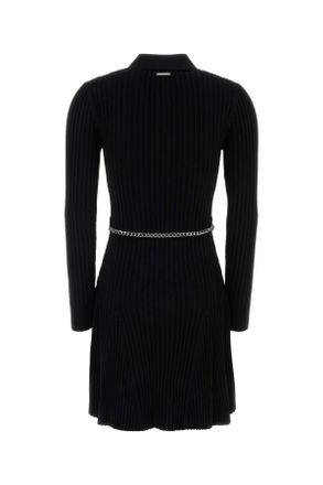 Michael Kors Womens Black Stretch Knit Mini Dress Abiti