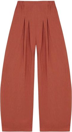 Cortana Elena Broeken - Dames - Broeken - Rood - XS - Leer - Broeken