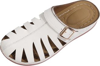 Generic Orthopedic Sandals Women UK Garden Clogs, Womens Sandals & Slides Hollow Out Wedge Closed Toe Slippers Comfy Mules Holiday Beach Platform Shoes Fashio