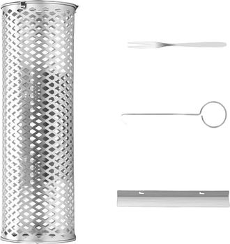 OEM Jaula Rodante Para Barbacoa, Cesta Para Barbacoa De Exterior, Parrilla De Acero Inoxidable, 30 10 Cm