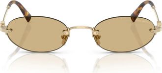 Miu Miu Sunglasses Mua54 S Zvn10 R Gold/Brown Gradient Women