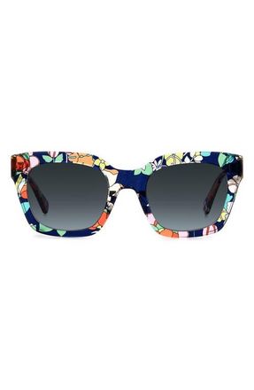 Kate Spade New York camryns 50mm gradient polarized square sunglasses in Blue at Nordstrom