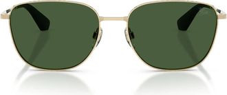 Burberry Sunglasses Be3171 110971 Light Gold/Dark Green Men
