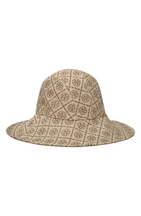 Tory Burch T Monogram Bucket Hat in Hazel at Nordstrom, Size X-Small
