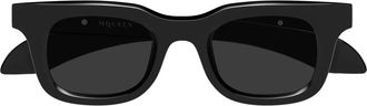 Alexander McQueen Alexander McQueen, Sunglasses, unisex, Black, Size: 46 MM Square Sunglasses