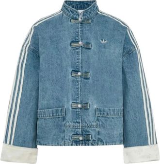 adidas Nieuwe Chinese Denim Jas - Heren - Trainingsjackets - Blauw - S - Denim - Fitness