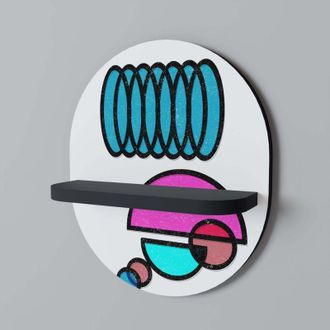 OEM Geometric Rhapsody Estante Ovalado Negro