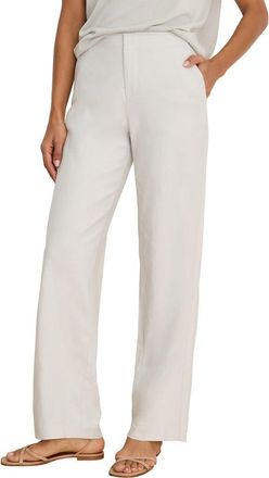 Nic+Zoe Lenox Linen Blend Pants in Silver Wisp at Nordstrom, Size 10