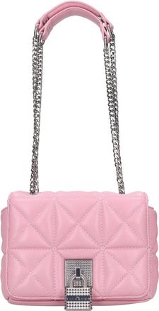 John Richmond Imitatielederen Schoudertas - Dames - Schoudertassen - Roze - ONE Size - Leer - Tassen