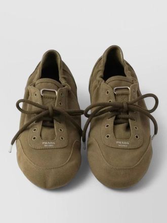 Prada canvas low top sneakers rubber sole