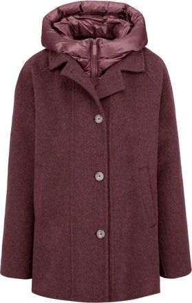 Bomboogie Cappotto bimateriale - - Coats - Donna - Rosso - S