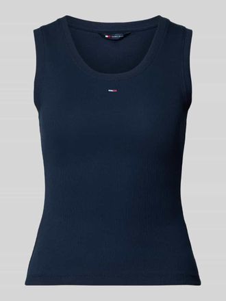 Tommy Jeans Slim Fit Tank Top aus Baumwoll-Mix in Marine, Gr&ouml;&szlig;e XL