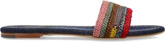 Dsquared2 Summer Dream Slides - Dames - Sandalen - Veelkleurig - 39 1/2 EU - Leer - Schoenen