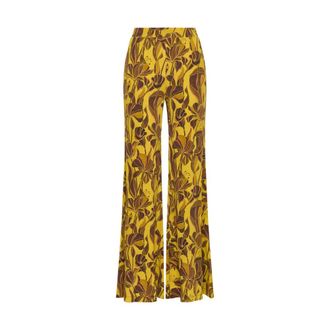 Maliparmi Wide Trousers, female, Yellow, Size: 2XS Lilys Ballet Trousers