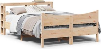 vidaXL Estructura De Cama Con Cabecero Madera Maciza Pino 120x200 Cm Vidaxl