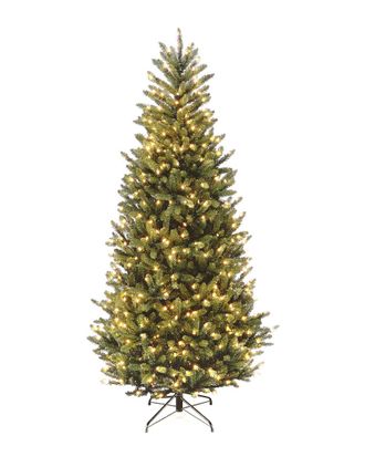 National Tree Company 9Ft Natural Fraser Slim Fir Tree W/ 800 Clear Lights