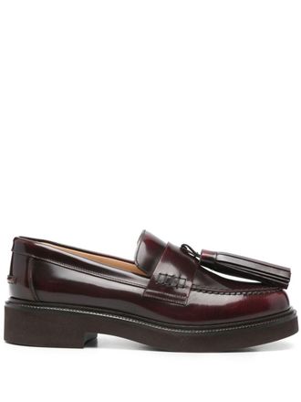 Doucal's tassel-detail loafers - Red